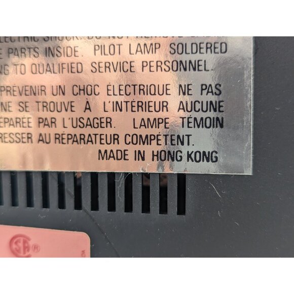 AS-IS Transonic digital radio clock am/fm model 16E2 faux wood body - Picture 10 of 10